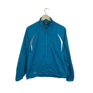 Outdoor Research OR Medium Vigor Jacket Blue Light Nylon Zip Light Womens